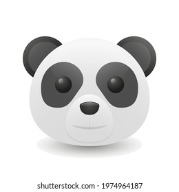 Happy Bear Panda Cute Animal China Illustration Face Vector Design Art.