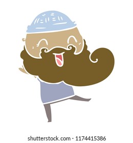 happy bearded man