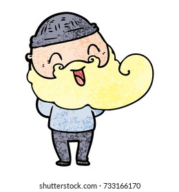 happy bearded man