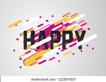 happy, beautiful greeting card background or banner with winter sport theme. vector