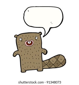happy beaver cartoon