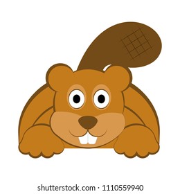 Happy beaver icon