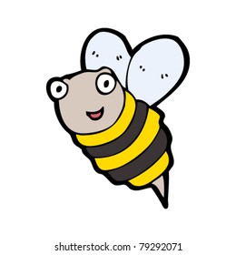 caricatura de abejas felices