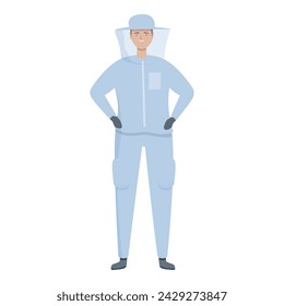 Happy beekeeper icon cartoon vector. Summer food. Propolis apiculture