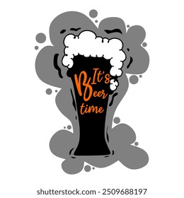 Happy beer day, National Beer Day, vector illustration, flyer, banner, social media post, poster, typography, icons, October 27th, Get Together and have fun with friends benefits of drinking beer
