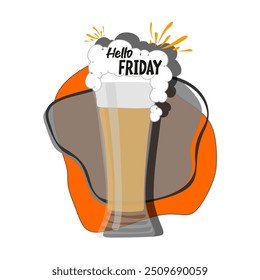 Happy beer day, National Beer Day, vector illustration, flyer, banner, social media post, poster, logo, typography, icons, October 27th, Get Together with friends 