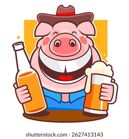 Happy beer day, National Beer Day, vector illustration, flyer, banner, social media post, poster, typography, icons, October 27th, Get Together, fun Life, friends beers benefits of drinking beer
