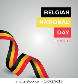 Happy Belgian National Day Vector Design Template Illustration