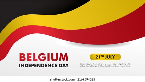 Happy Belgium Independence Day, Belgium independence day, designs for posters, backgrounds, cards, banners, stickers, etc