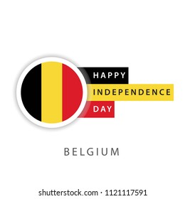 Happy Belgium Independence Day Vector Template Design Illustrator