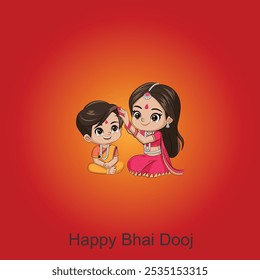 Feliz bhai dooj celebrado durante el festival de diwali de fondo   Festival de hermanos y hermanas indios feliz concepto de Bhai Dooj