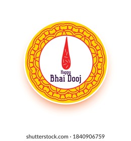 Happy bhai dooj design for indian festival