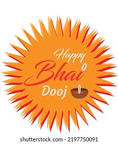 Happy bhai dooj festival design