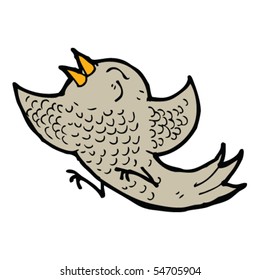Dibujo feliz de pájaro