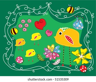 happy bird mother day greeting