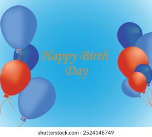 Happy birth day background vector design.