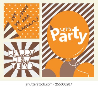 Happy birth day card with balloon 