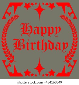 Happy Birth Day card Vector