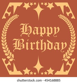 Happy Birth Day card Vector