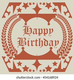 Happy Birth Day card Vector