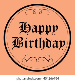 Happy Birth Day card Vector