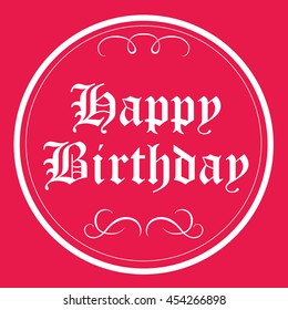Happy Birth Day card Vector