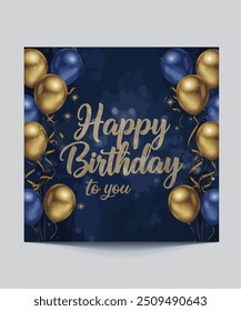 Happy Birth Day Social Media Poster Design