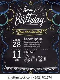 happy birth day vector illustration and birth day icon badge design.back ground and invitation card design