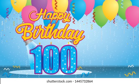 8,425 Happy birthday 100 Images, Stock Photos & Vectors | Shutterstock