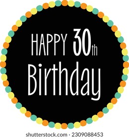 Happy Birthday - 20th, 30th, 40th, 50th, 60th, 70th, 80th, 90th