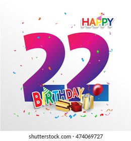 12th Anniversary Numbers 12 Years Old Stock Vector (Royalty Free ...