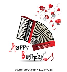 Happy Birthday accordion