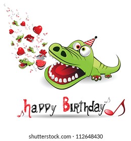 Happy Birthday alligator