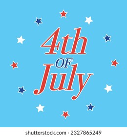 Happy Birthday America, 4th of July Banner, Fourth of July, Holiday Banner, Independence Day Background, July 4th Background, 4th of July Background, Parade Background, Patriotic Banner Vector	