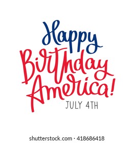 Happy Birthday America Free Clip Art Happy Birthday America 4Th July Trend Stock Vector (Royalty Free) 418686418  | Shutterstock