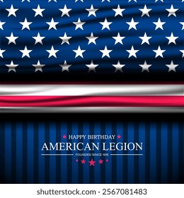 Happy Birthday American Legion Design Background Illustration