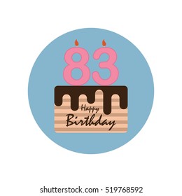 Happy Birthday Anniversary Numbers Candle