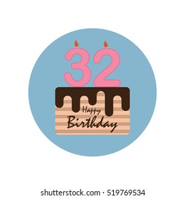 Happy Birthday Anniversary Numbers Candle