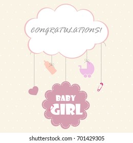 happy birthday, baby shower for newborn celebration greeting and invitation card or note. vector illustration.