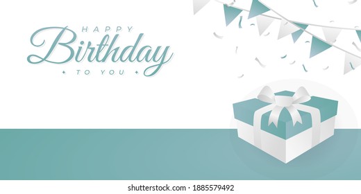 happy birthday background design . clean and simple background for celebrating birthday . happy birthday greeting card .