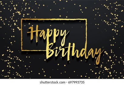 Happy Birthday background. Greeting invitation card