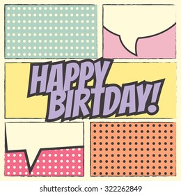 happy birthday background, illustration in vector format