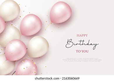 Happy Birthday Background Invitation Cards Stock Vector (Royalty Free ...