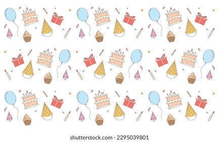 Happy Birthday Background, perfect for office, company, school, social media, advertising, printing and more