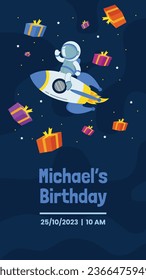 Happy birthday background. Happy birthday text. kids birthday party. Vector Illustration design. cake, balloons, party decoration elements. confetti and gift box. birthday celebration. greeting card.