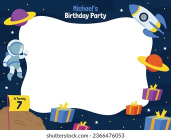 Happy birthday background. Happy birthday text. kids birthday party. Vector Illustration design. cake, balloons, party decoration elements. confetti and gift box. birthday celebration. greeting card.