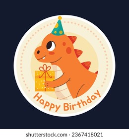 Happy birthday background. Happy birthday text. kids birthday party. Cartoon Vector Illustration design. cake, balloons, party decoration elements. birthday celebration. greeting card. label, sticker.