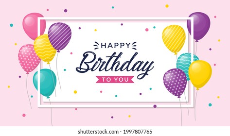 Happy birthday background vector, vector eps. 10