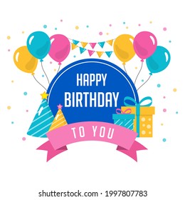 Vector de fondo de cumpleaños feliz, vectores. 10