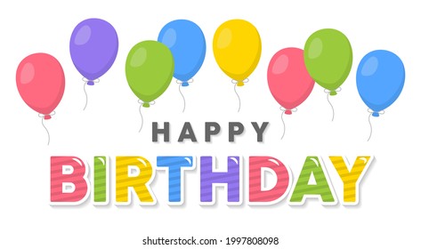 Happy birthday background vector, vector eps. 10